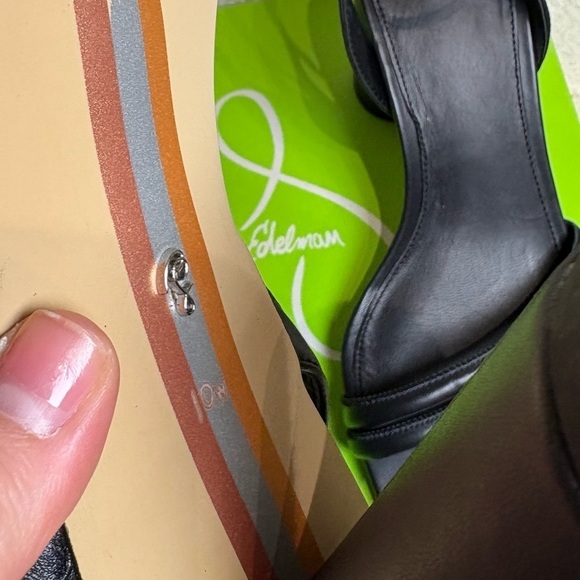 Sam Edelman NEW KIA BLOCK HEEL SANDAL Strappy Black Leather Size 10W - Picture 8 of 9